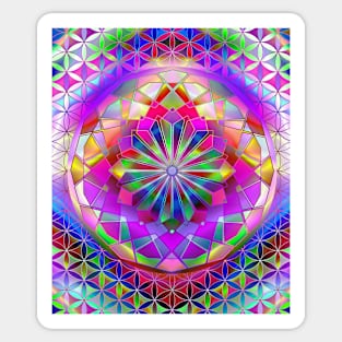 Disco Pattern Mandala Sticker